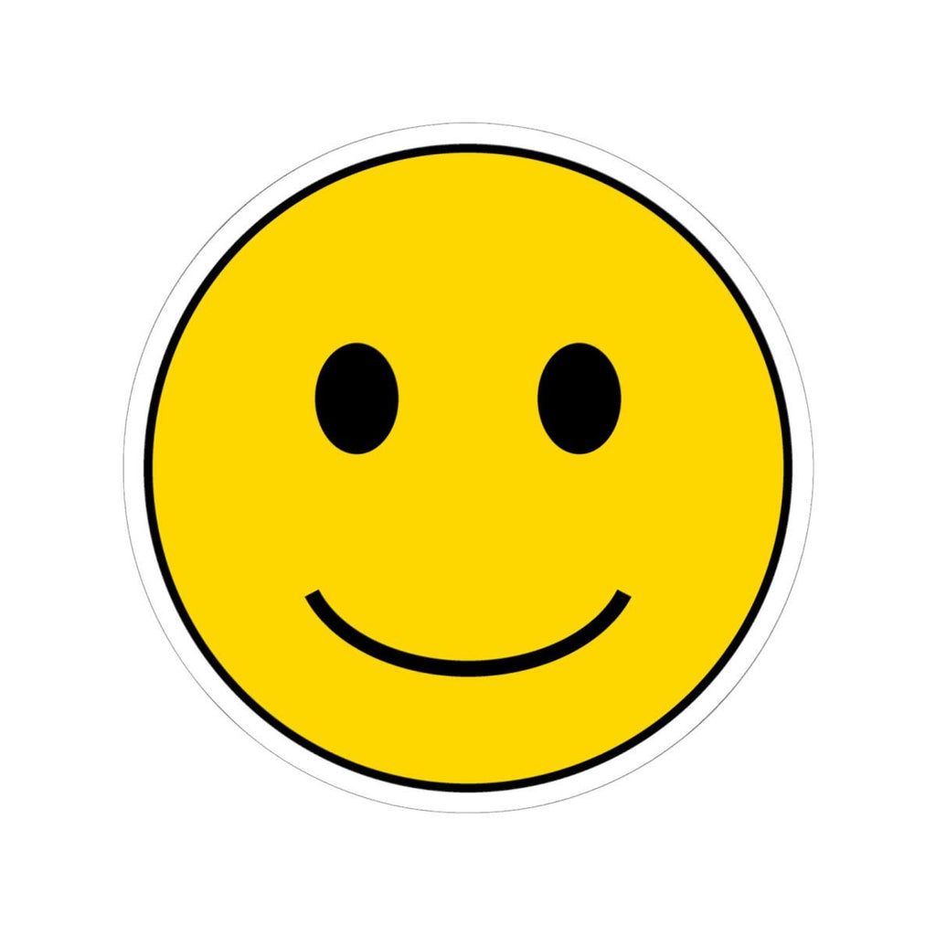 Smiley Face Kiss-Cut Stickers | Yellow Happy Emoji Sticker