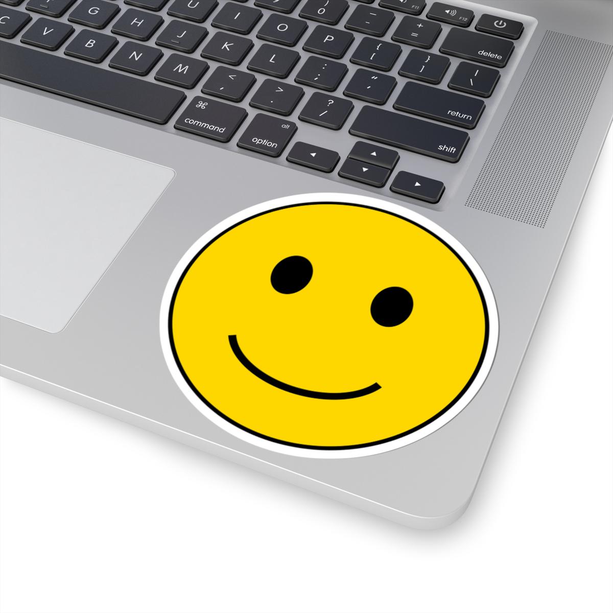 Smiley Face Kiss-Cut Stickers | Yellow Happy Emoji Sticker