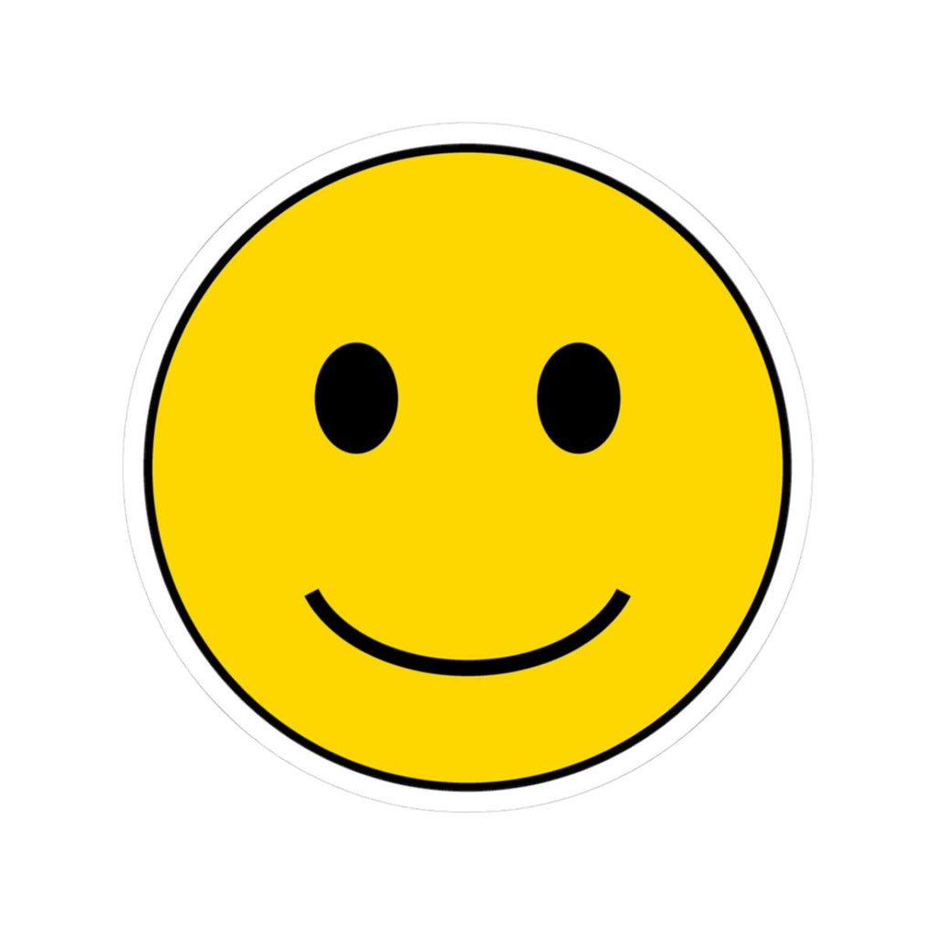 Smiley Face Kiss-Cut Stickers | Yellow Happy Emoji Sticker