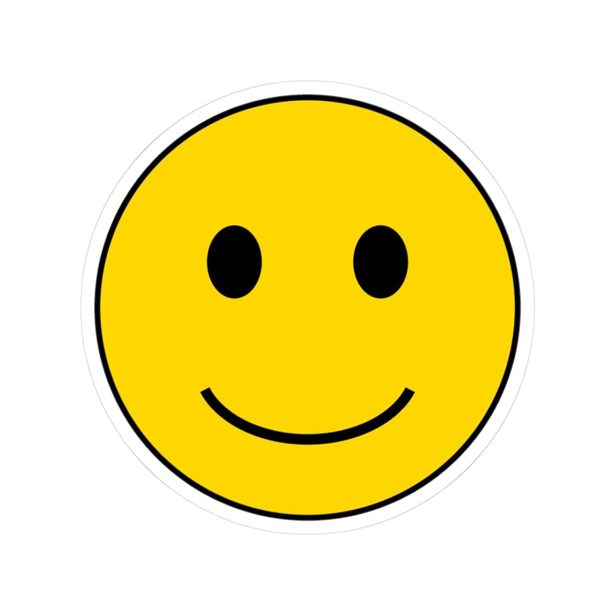 Smiley Face Kiss-Cut Stickers | Yellow Happy Emoji Sticker