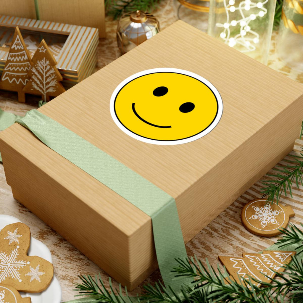 Smiley Face Kiss-Cut Stickers | Yellow Happy Emoji Sticker