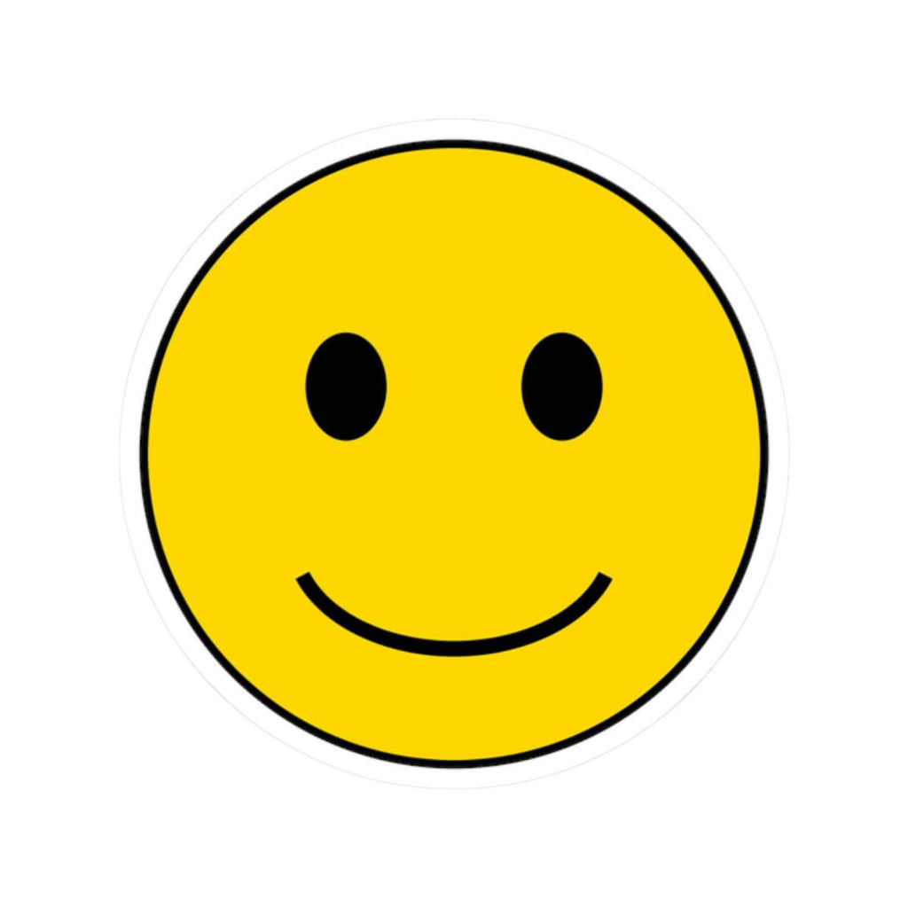 Smiley Face Kiss-Cut Stickers | Yellow Happy Emoji Sticker