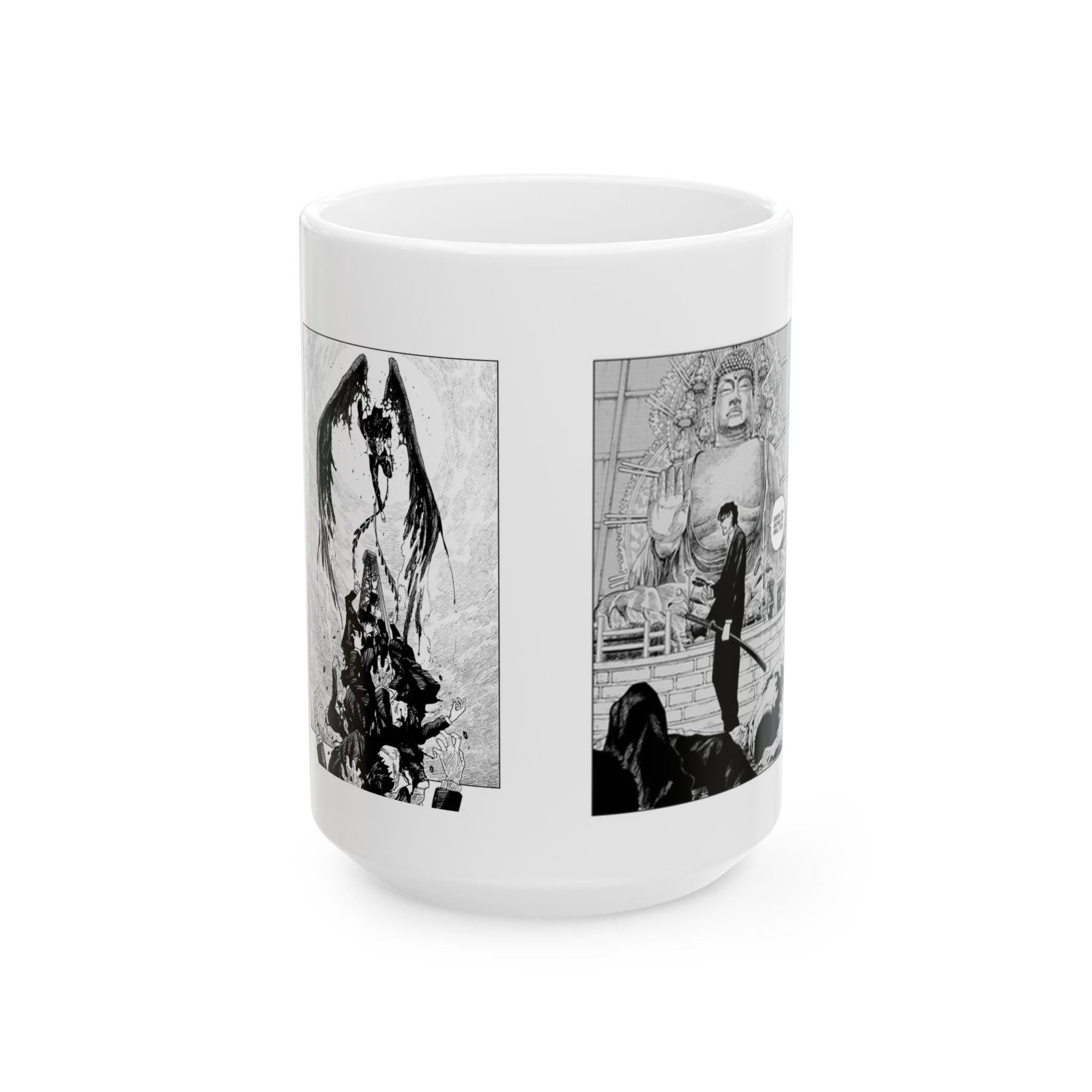 Saruma Kagurbachi Manga Panels Mug | Ceramic Coffee Cup