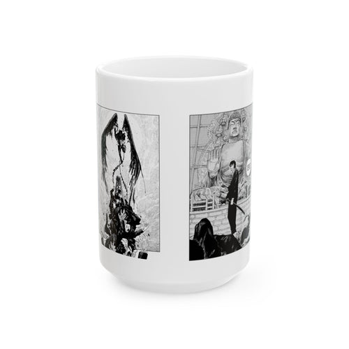 Saruma Kagurbachi Manga Panels Mug | Ceramic Coffee Cup